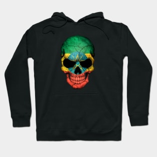 Ethiopian Flag Skull Hoodie